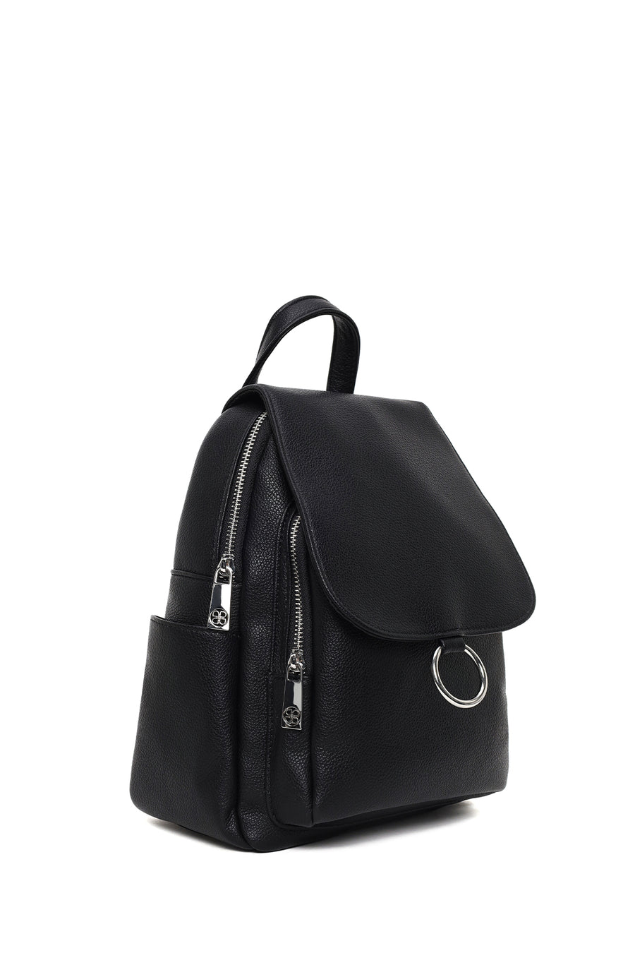 Woman Black Backpack