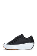 Women's Black Thick Soled Sneaker | Derimod