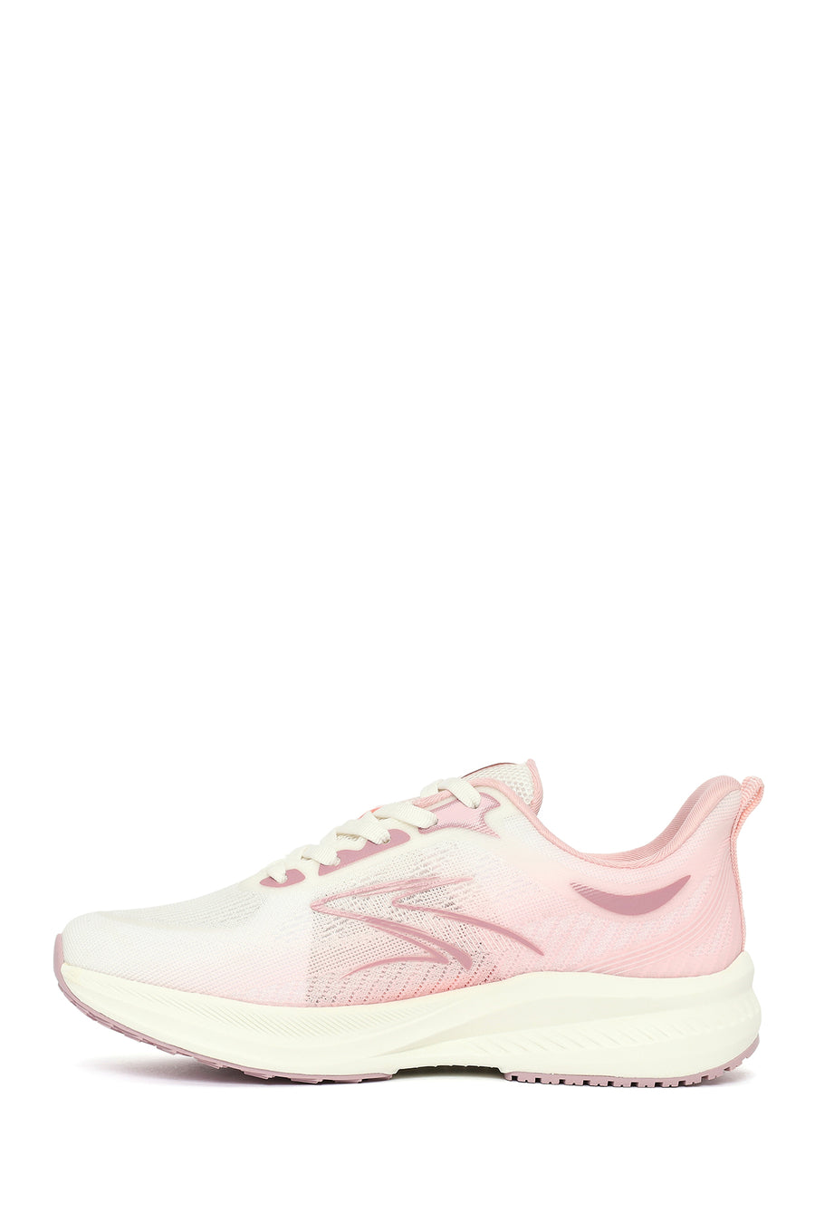 Derimod Zero Woman White Lace-Up Chunky-Soled Fabric Sneakers