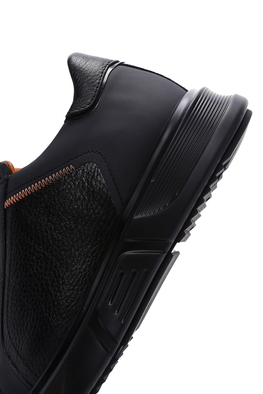 Men's Black Leather Sneaker