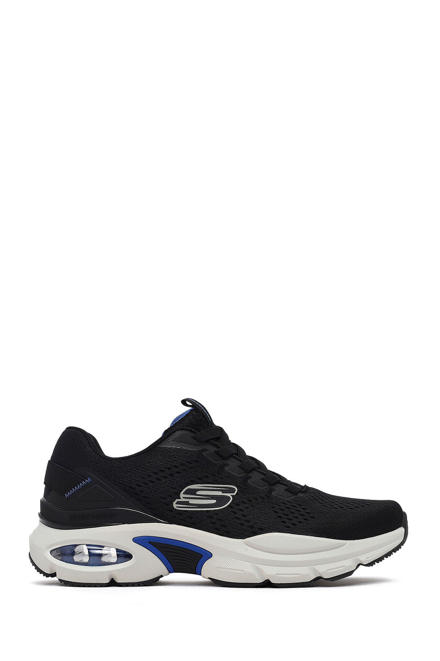Skechers Erkek Siyah Skech - Air Ventura Bağcıklı Kalın Tabanlı Kumaş Sneaker 232655 BKBL | Derimod