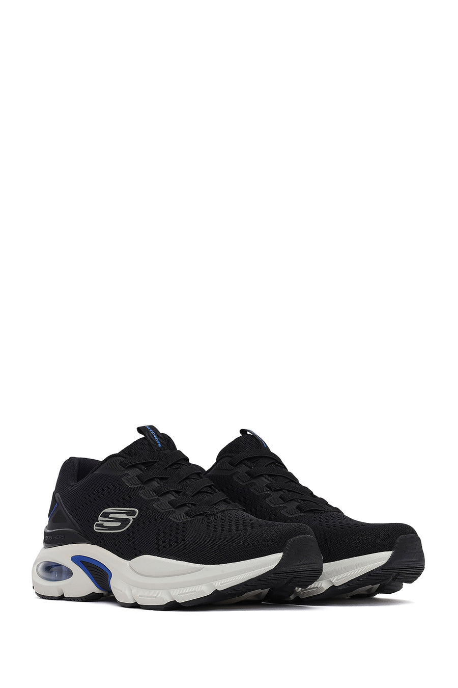 Skechers Erkek Siyah Skech - Air Ventura Bağcıklı Kalın Tabanlı Kumaş Sneaker