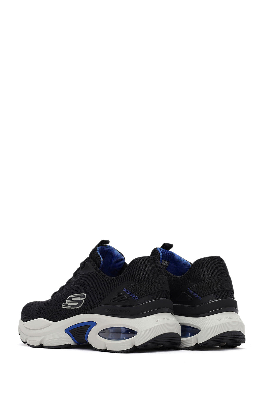 Skechers Erkek Siyah Skech - Air Ventura Bağcıklı Kalın Tabanlı Kumaş Sneaker