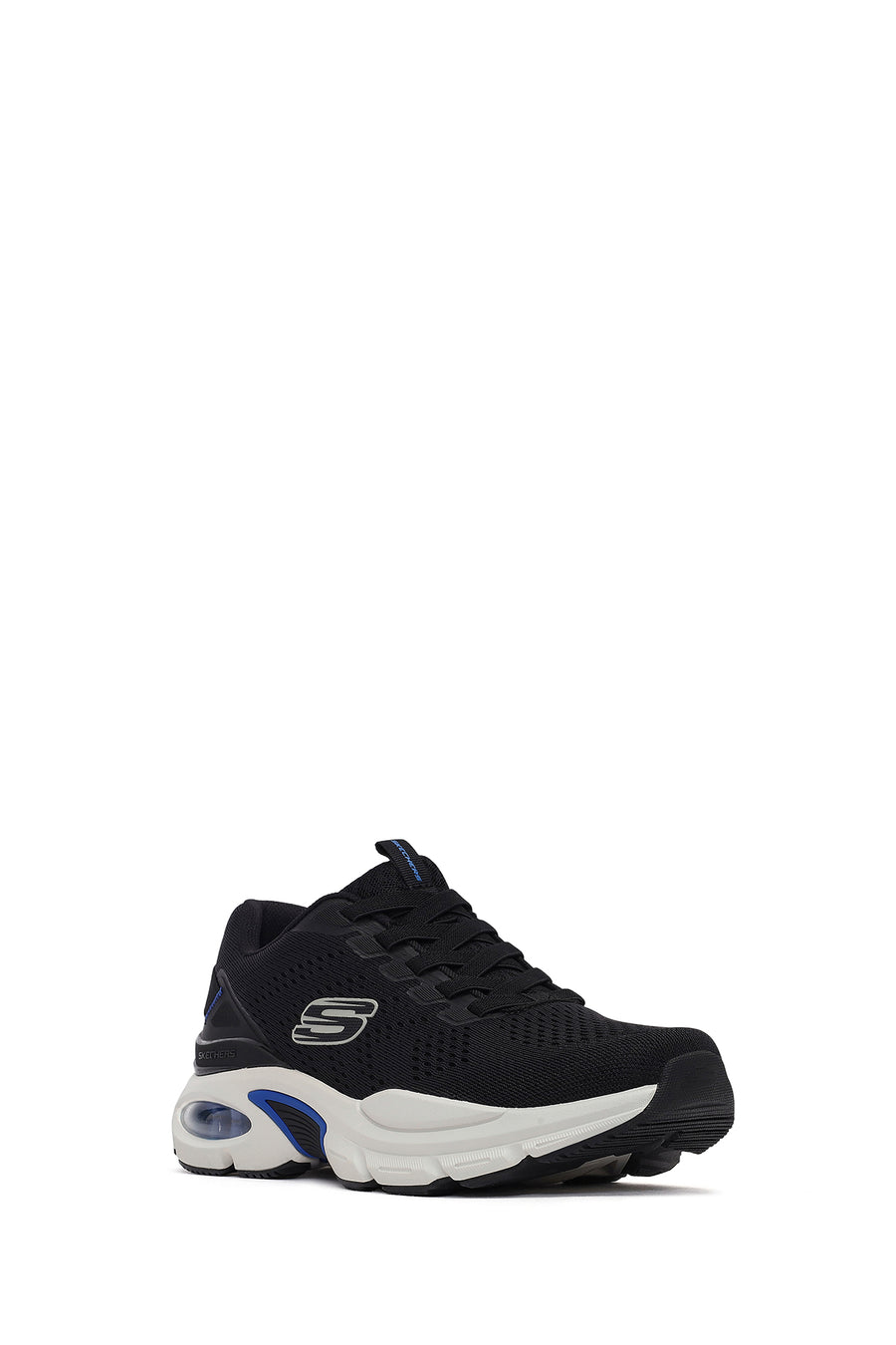 Skechers Erkek Siyah Skech - Air Ventura Bağcıklı Kalın Tabanlı Kumaş Sneaker