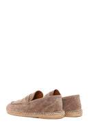 Men's Mink Suede Leather Espadrille | Derimod