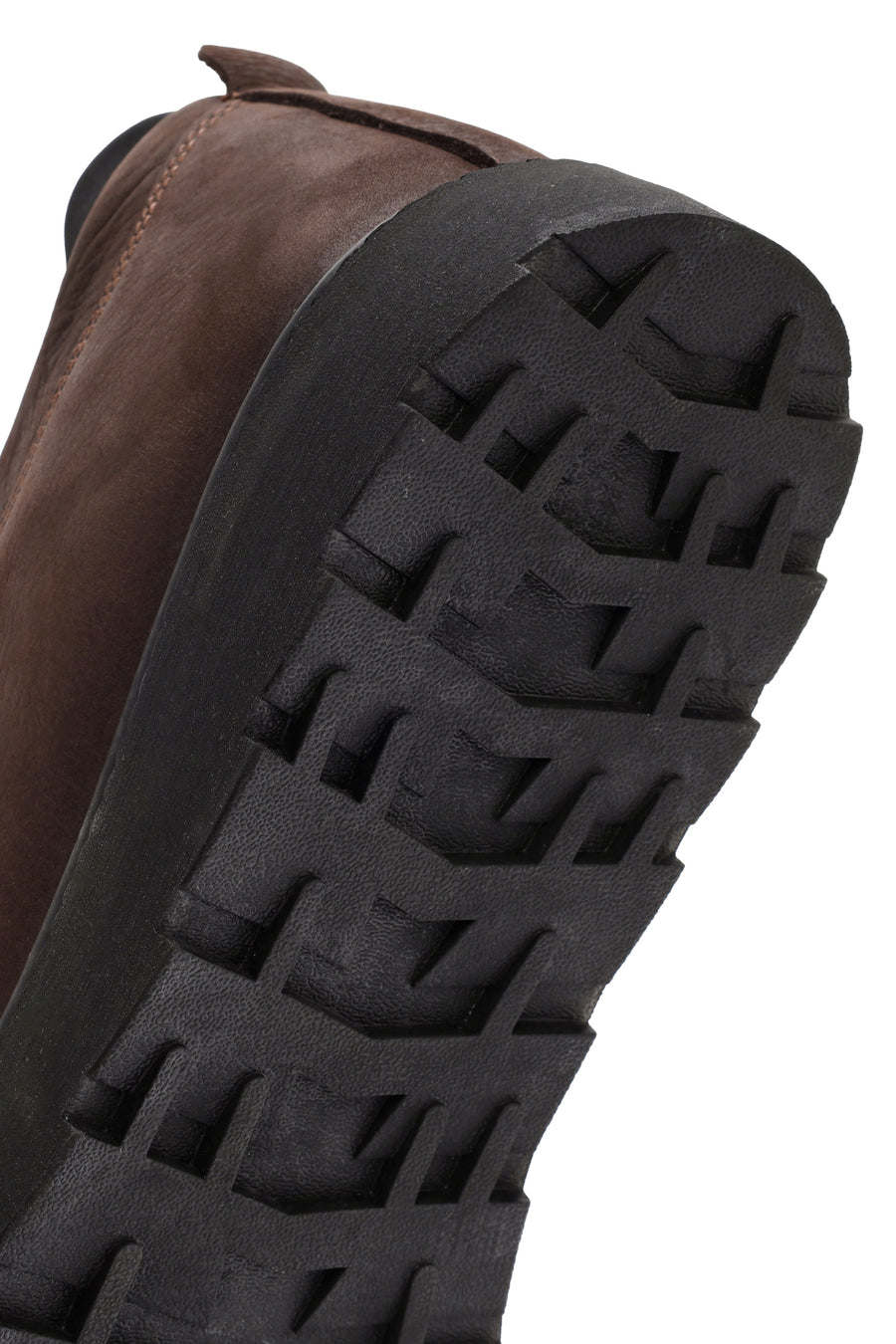 Men's Brown Lace-Up Leather Sneaker