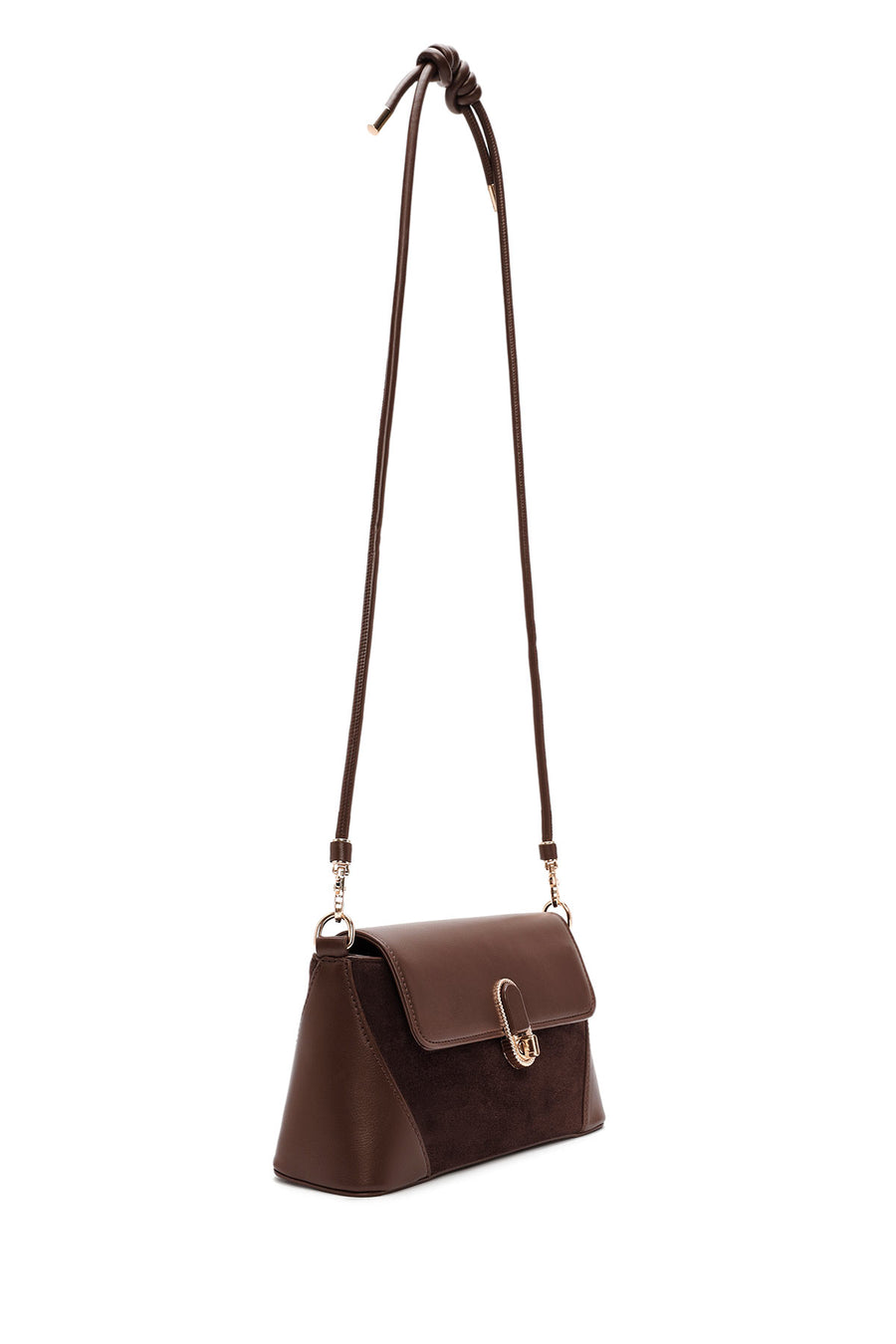 Women's Brown Long Strap Shoulder Bag