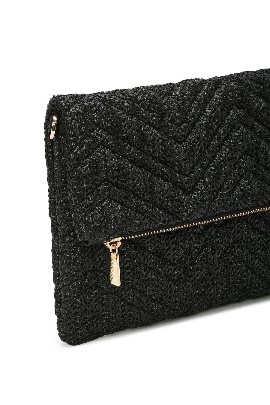 Women's Black Long Chain Strap Clutch Bag