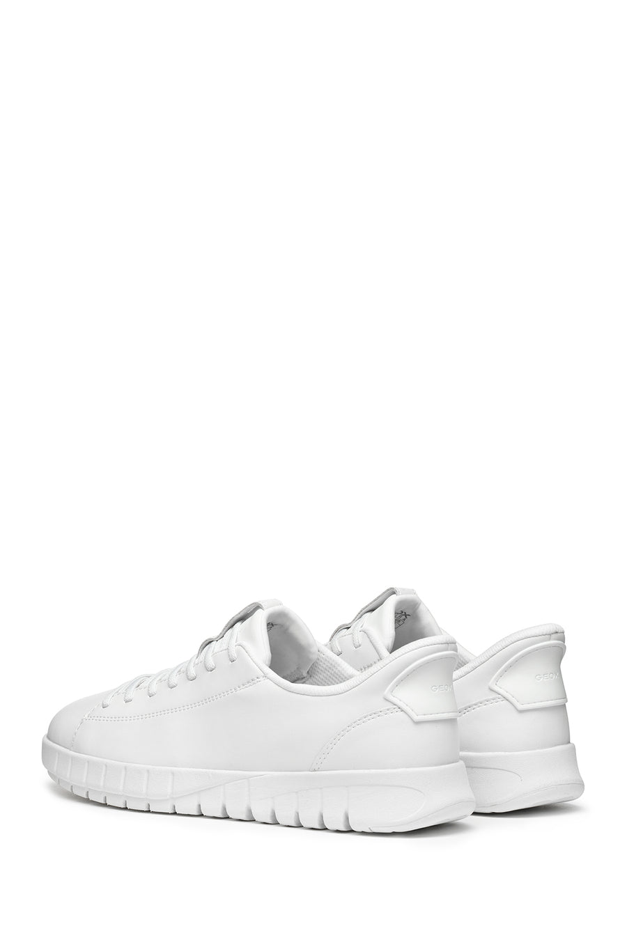 Geox Erkek Beyaz U Flextrıde Plus Bağcıklı Deri Sneaker