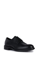 Geox Men's Black Walk Pleasure Lace-Up Leather Casual Shoes | Derimod