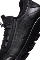 Men's Black Leather Casual Sneaker | Derimod