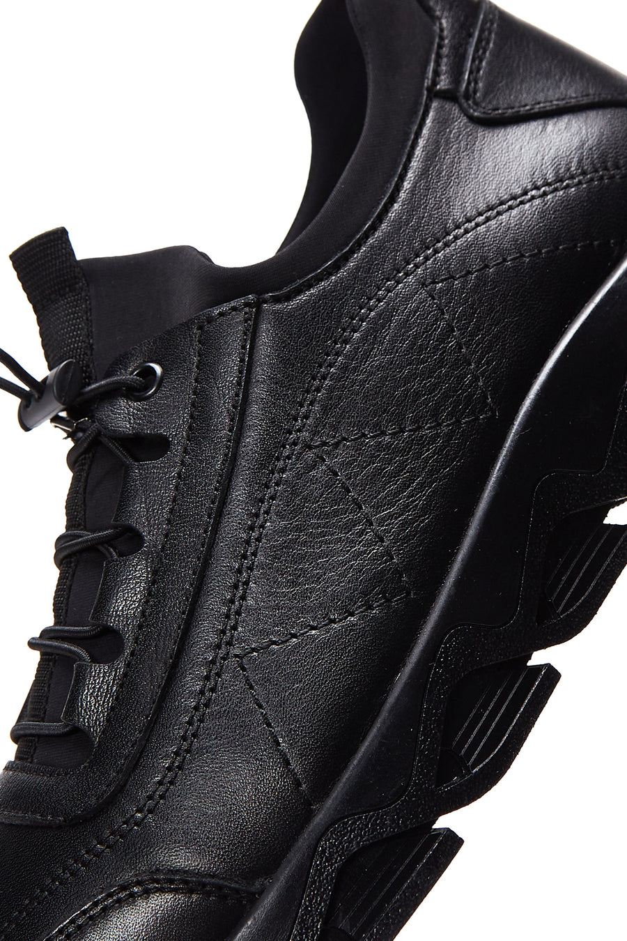 Erkek Siyah Deri Casual Sneaker