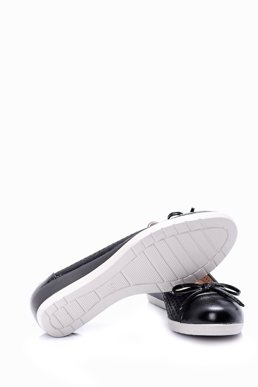 Women's Black Wedge Sole Shoes