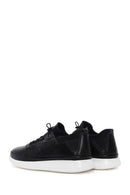 Men's Black Leather Sneaker | Derimod