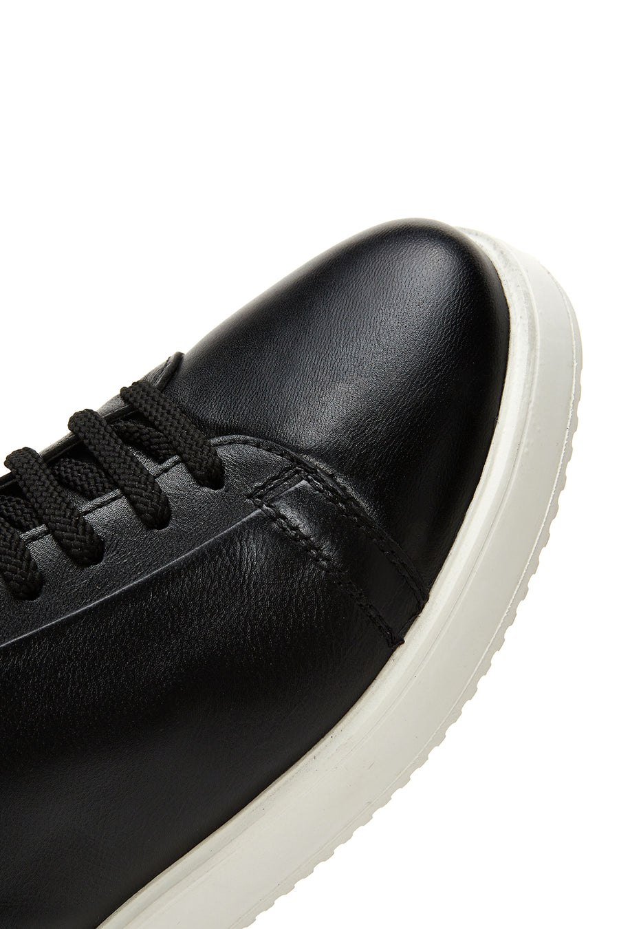 Men's Black Leather Sneaker