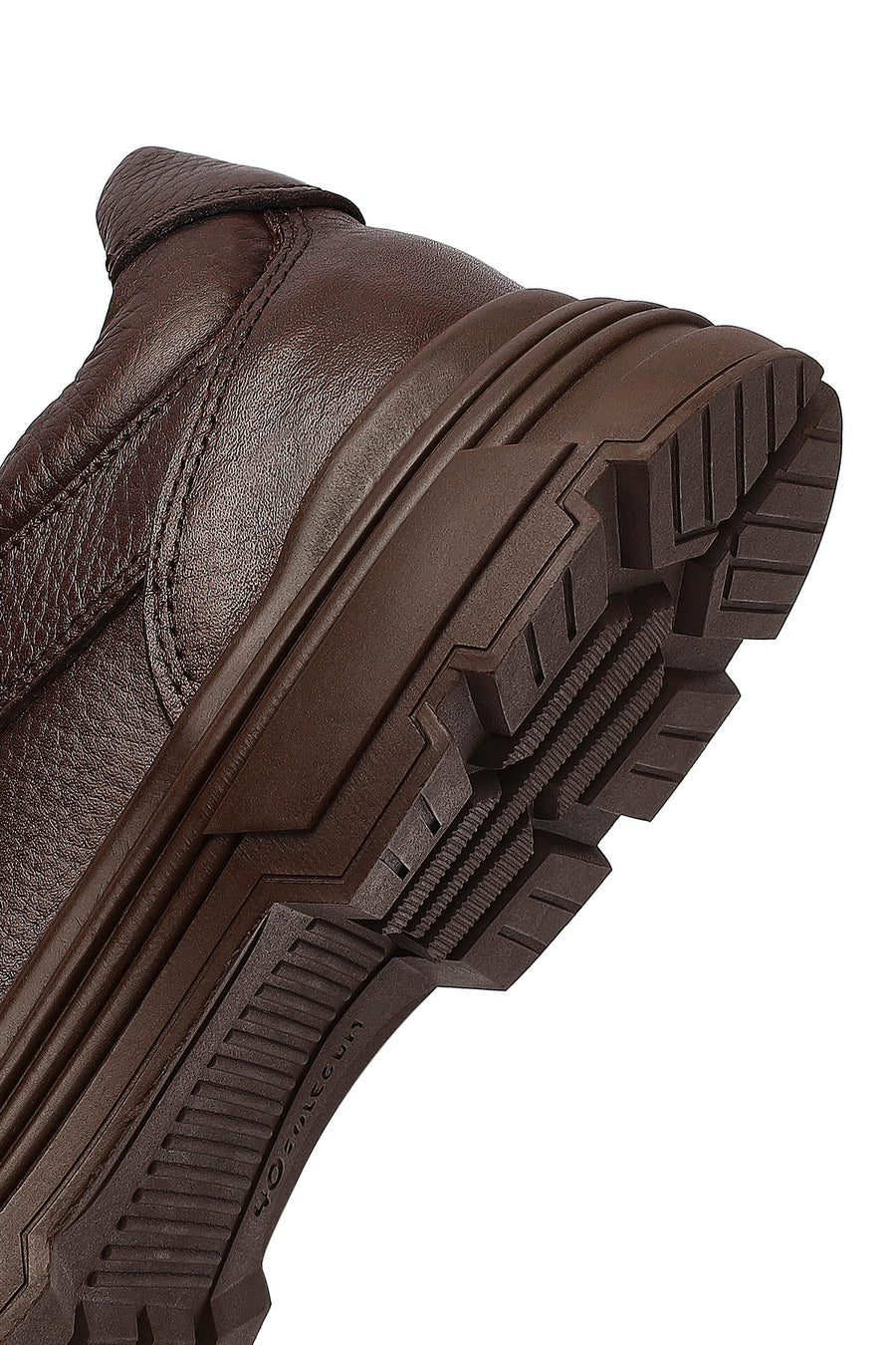 Men's Brown Lace-Up Leather Casual Shoes