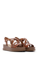 Women's Tan Ankle Strap Sandals | Derimod