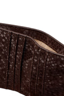 Women's Brown Printed Wallet | Derimod