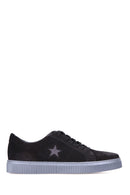 Star Patterned Men's Suede Shoes | Derimod