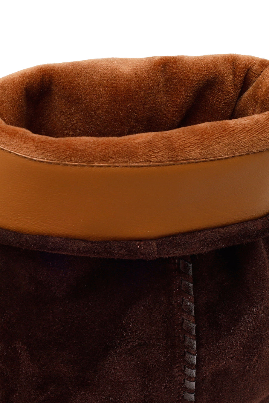 Woman Brown Heeled Suede Boots