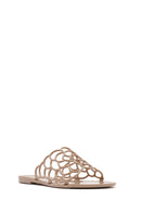 Women's Beige Patterned Jelly Slippers | Derimod