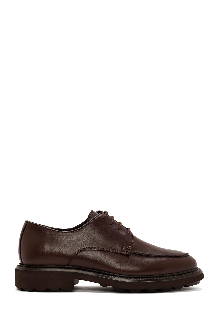 Men's Brown Lace-up Leather Casual Shoes 24WFD711118 | Derimod