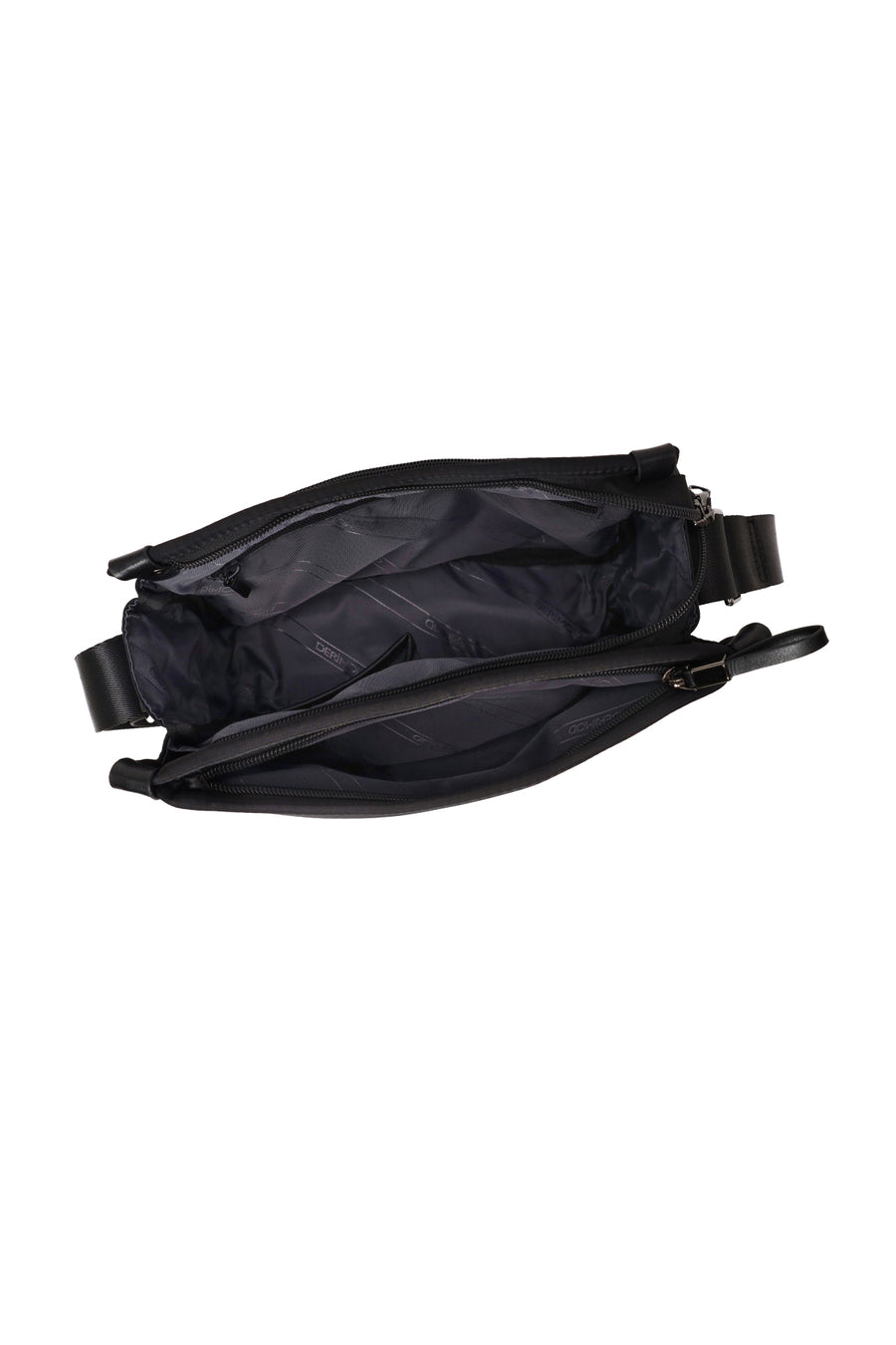 Male Black Fabric Mini Crossbody Bag