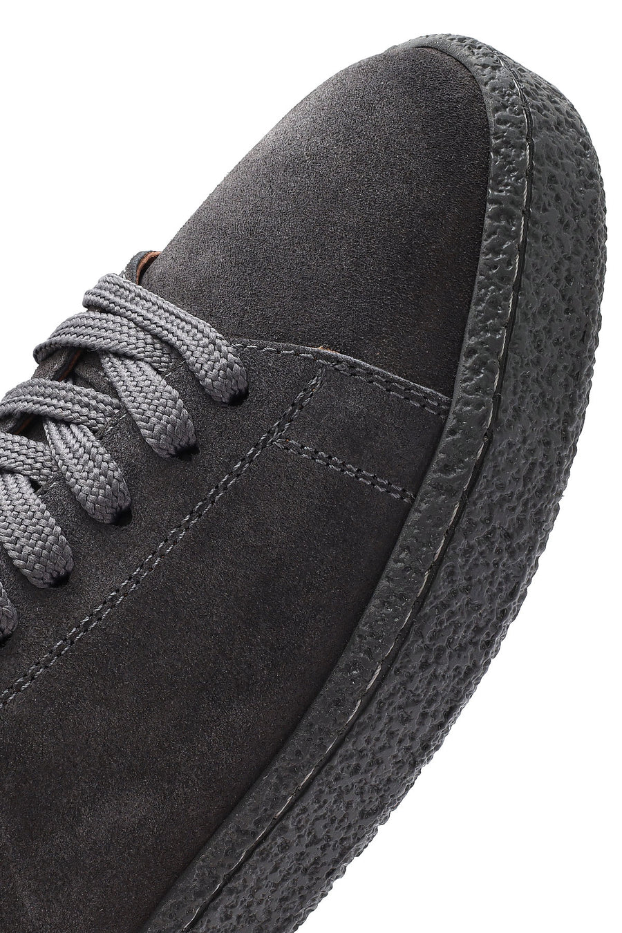 Male Grey Lace-Up Suede Leather Sneaker