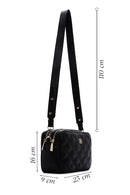 Women's Black Quilted Crossbody Bag | Derimod