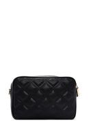 Women's Black Quilted Crossbody Bag | Derimod