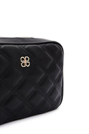 Women's Black Quilted Crossbody Bag | Derimod