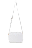Women's White Quilted Crossbody Bag | Derimod