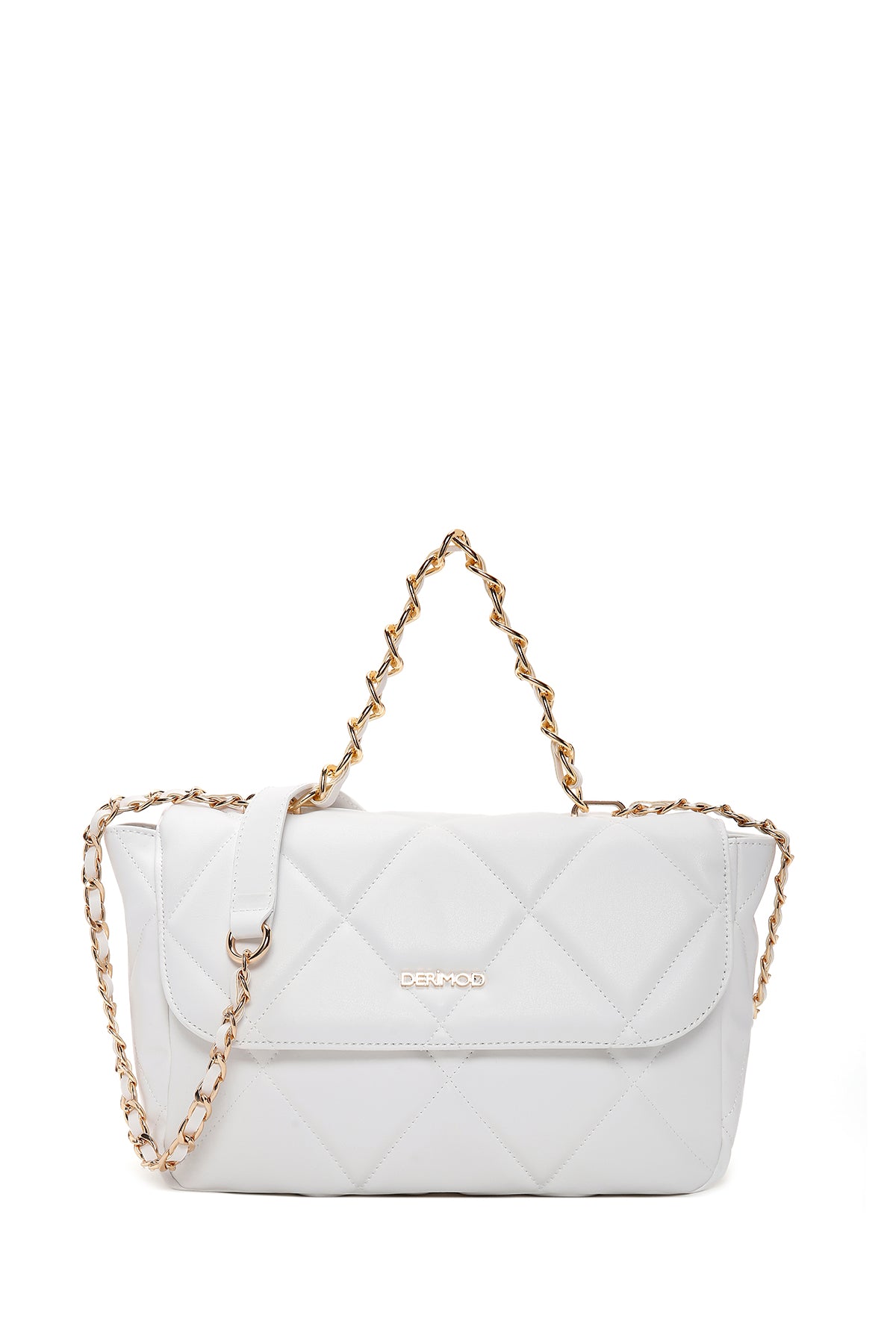 Kadın Beyaz Kapitone Omuz Çantası 23SBD2008KP | Derimod