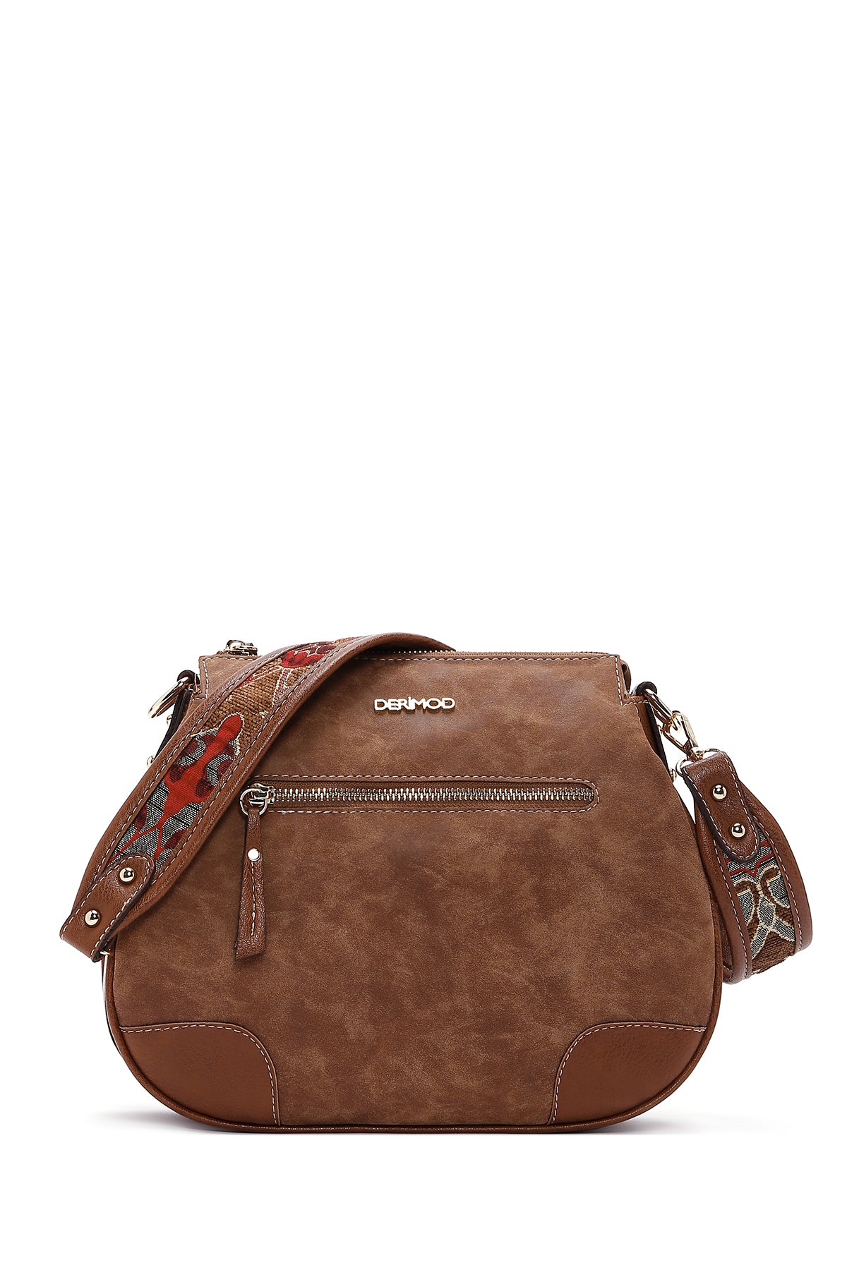 Kadın Taba Nubuk Çapraz Çanta 23SBD2105V3 | Derimod