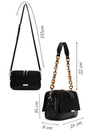 Women's Black Suede Shoulder Bag | Derimod