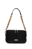 Women's Black Suede Shoulder Bag | Derimod