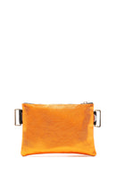 Women's Orange Metallic Clutch Bag | Derimod