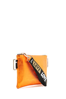 Women's Orange Metallic Clutch Bag | Derimod