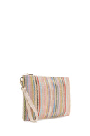 Women's Multicolored Straw Clutch Bag | Derimod