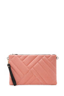 Women's Pink Quilted Portfolio Bag | Derimod