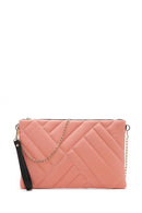Women's Pink Quilted Portfolio Bag | Derimod