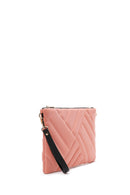 Women's Pink Quilted Portfolio Bag | Derimod
