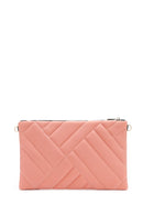 Women's Pink Quilted Portfolio Bag | Derimod