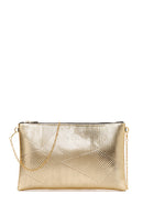 Women's Gold Metallic Clutch Bag | Derimod