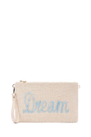 Women's Green Straw Portfolio Bag | Derimod