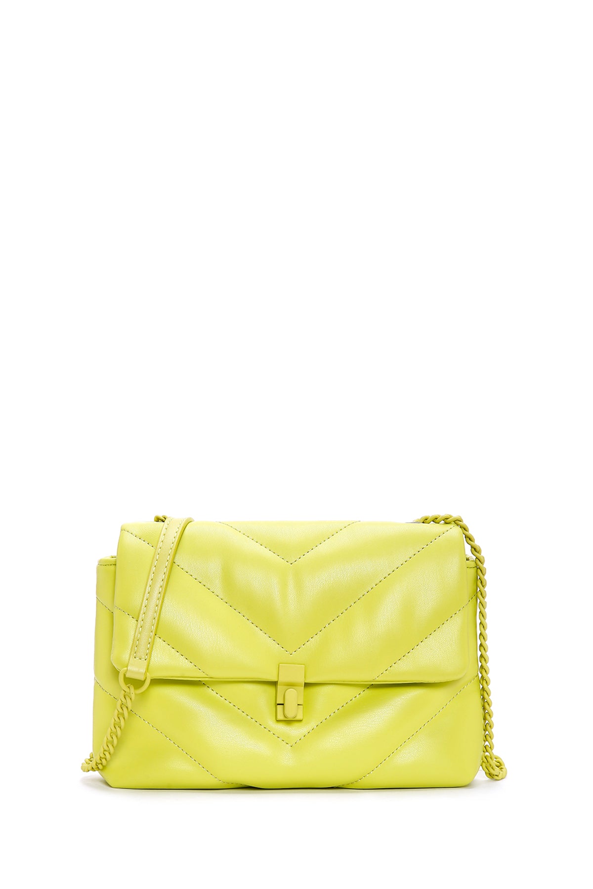 Kadın Yeşil Kapitone Çapraz Çanta 23SBD241718 | Derimod