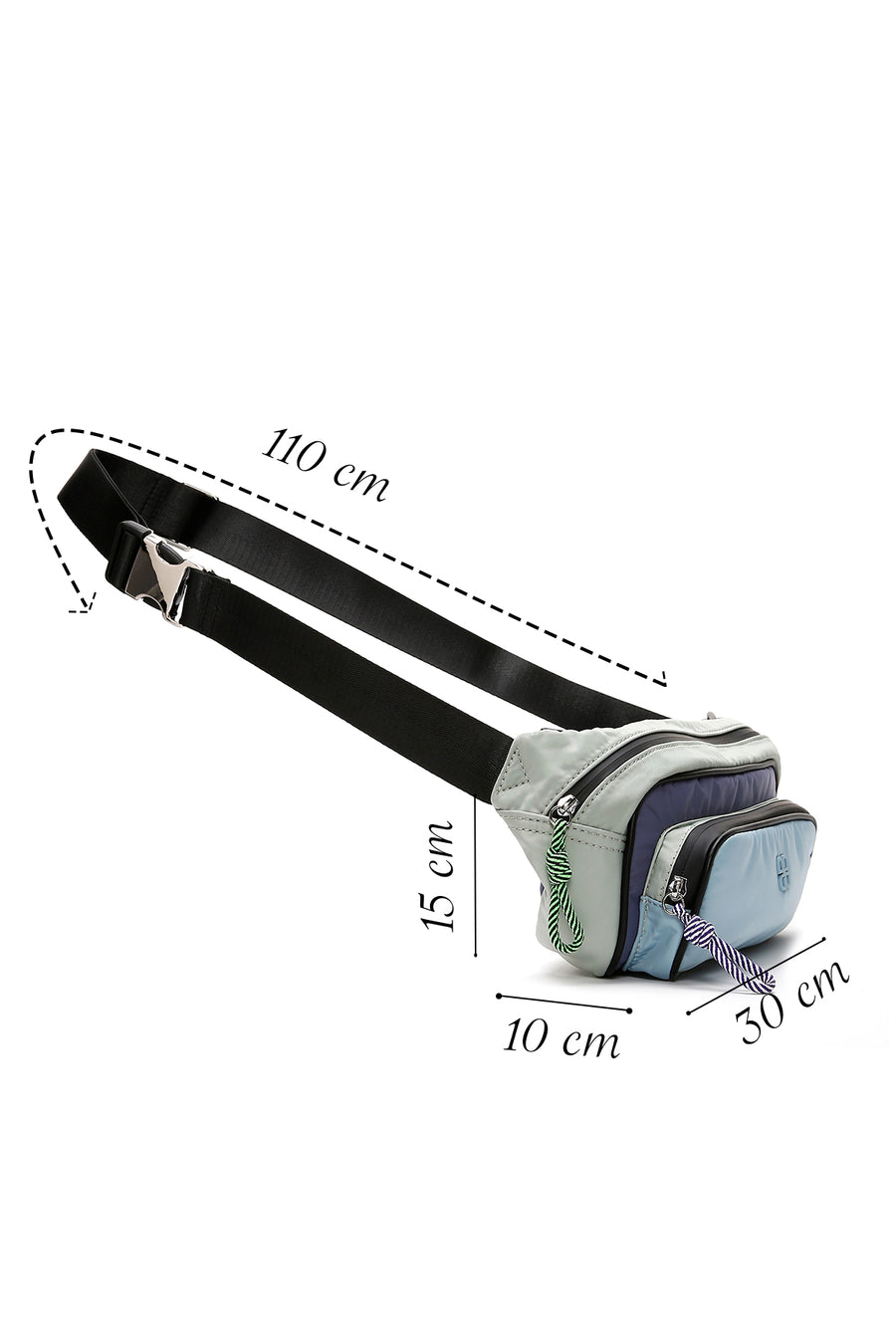 Women's Blue Waist Bag