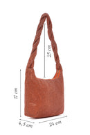 Women's Orange Stone Shoulder Bag | Derimod
