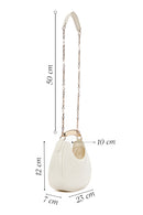 Kadın Bej Kroko El Çantası | Derimod