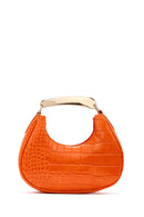 Kadın Turuncu Kroko El Çantası | Derimod